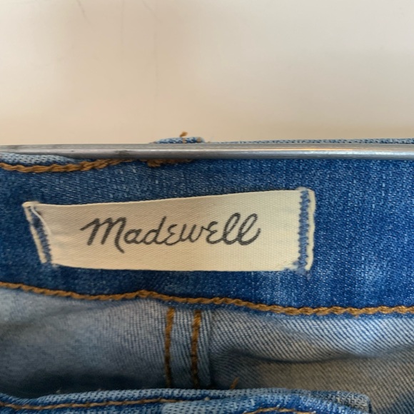 Madewell Cali Demi Boot Button Fly Distressed Jeans Size 26 - Picture 12 of 13